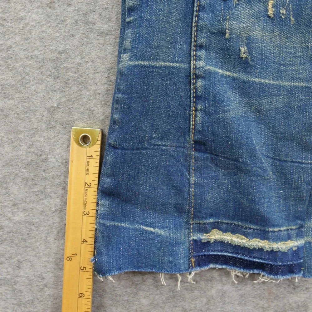 Valabasas Jeans Mens 29 Blue Combat Distressed Boot Cut Streetwear New